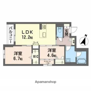 エクラステラ【1階】の間取り