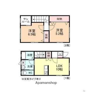 CHENAS LIN B棟【1階】の間取り