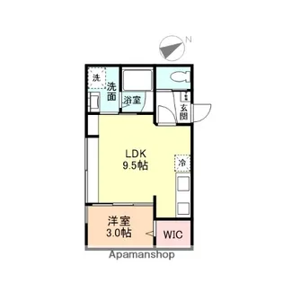 INTEGRAL東富山寿町【201号室】の間取り