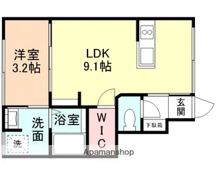 LA・TIDA【1階】の間取り