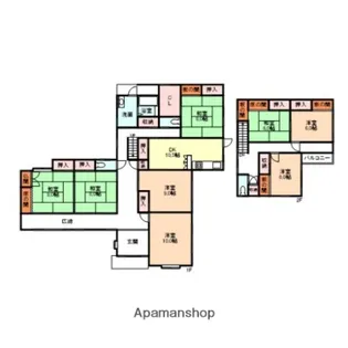 富山県富山市呉羽町【一戸建】の間取り