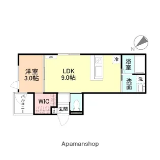 TRES神通【2階】の間取り