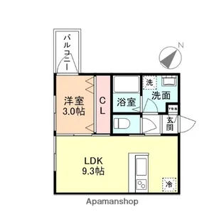 TRES神通【2階】の間取り