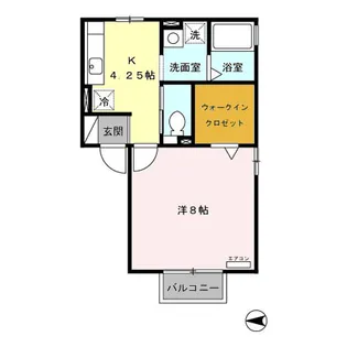 エムロード【1階】の間取り