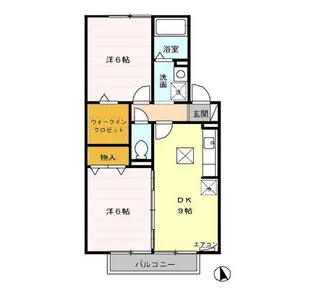 ガーラ・イースト【1階】の間取り