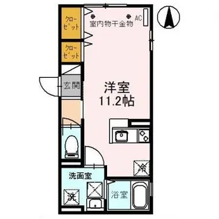 アンジェブラン【1階】の間取り
