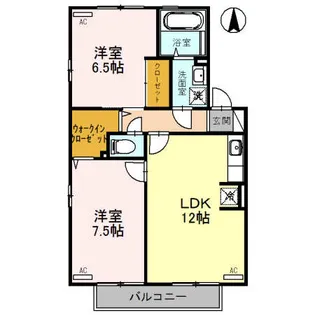 フォレストピアⅡ【2階】の間取り