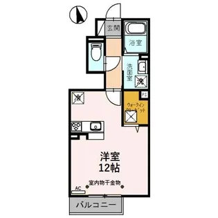 SUNNY SIDE RIVER【1階】の間取り