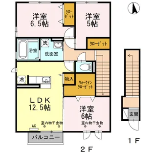 PERIDOT Ⅱ【2階】の間取り