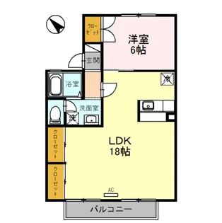 トップイン新庄 B【2階】の間取り