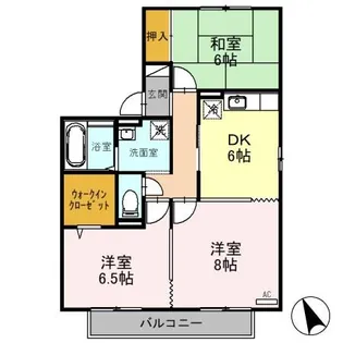 グランシャリオ E【1階】の間取り