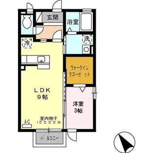 カーサリベルテ【2階】の間取り