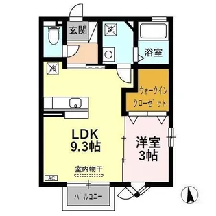 アスターハイツ【1階】の間取り