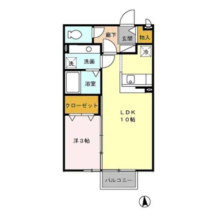 プルミエールA【2階】の間取り