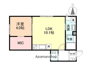 グランスイート森 A棟【1階】の間取り