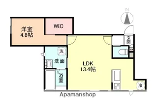 グランスイート森 A棟【2階】の間取り