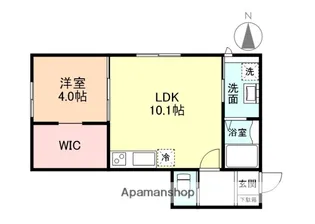 グランスイート森 A棟【2階】の間取り