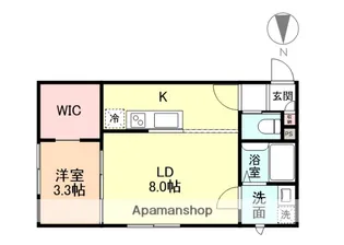 グランスイート森 B棟【2階】の間取り