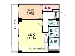 富山県富山市山室【マンション】の間取り