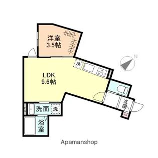 BESTE LEBEN芝園【1階】の間取り