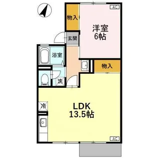 エスポワール下轡田【1階】の間取り