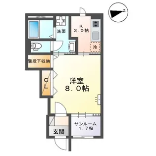 ノールハイム【1階】の間取り