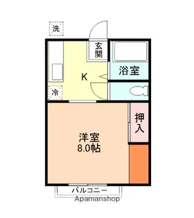 サンシティ五福【2階】の間取り