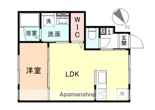 EDGEMOMENT下堀 A棟【1階】の間取り