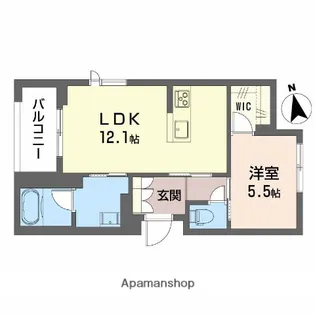 SHAMAISON神通町【2階】の間取り