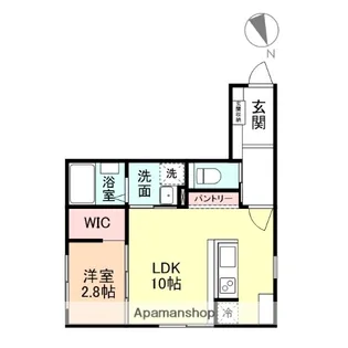 TRINITY【203号室】の間取り