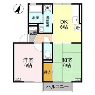 ジュネスマキ【1階】の間取り