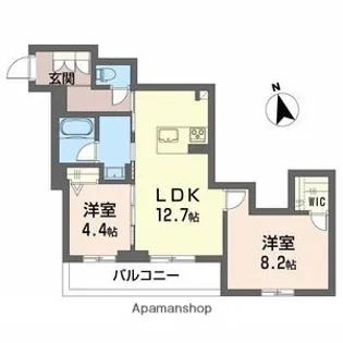 アンティーム(INTIME)【2階】の間取り