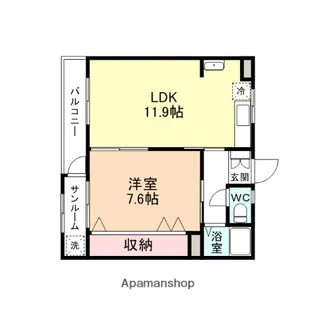 ウィンクいしがねⅡ【2階】の間取り