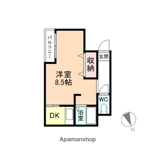 カーサ・デ・スール【2階】の間取り