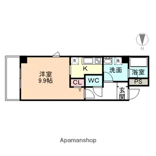 フロンティアイースト【212号室】の間取り