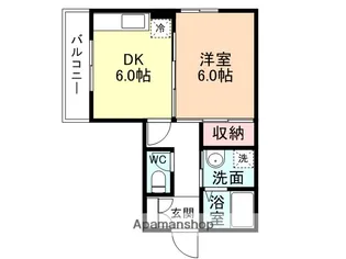 サンフローラ東町【4階】の間取り