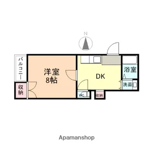 キャンティー【122号室】の間取り