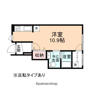 カナルパークサイドRIO B棟【1階】の間取り