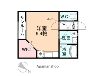 BOULE DE NEIGE【202号室】の間取り