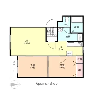 ロイヤルライフ【3階】の間取り