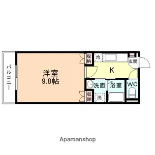 メゾンK&М Ⅵ【205号室】の間取り