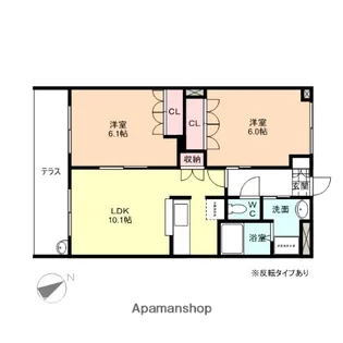 富山県富山市才覚寺【マンション】の間取り