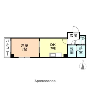 リュミエ白銀【3階】の間取り