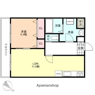 アトラスⅠ【2階】の間取り