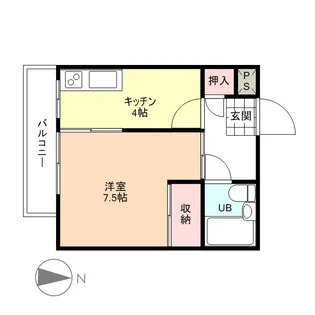 A・Iハイツ【2階】の間取り