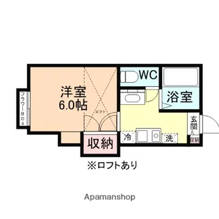 ブリッキ駒見【1階】の間取り