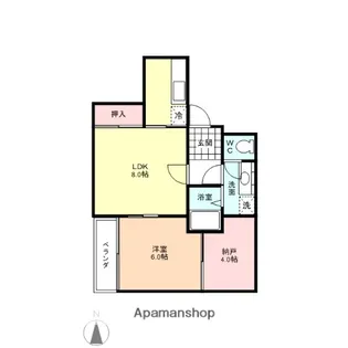 ヴェルニ【1階】の間取り