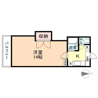 コーポレーション泉町【1階】の間取り