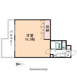 ジョイナス上袋【206号室】の間取り