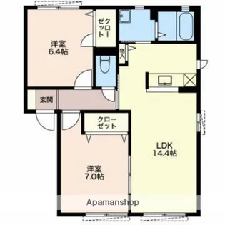 MAST TOWN FUCHU B棟【105号室】の間取り